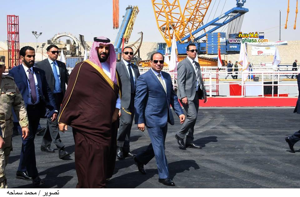 تفاصيل لقاء السيسي بالامير محمد بن سلمان ولي عهد السعودية في مصر اليوم